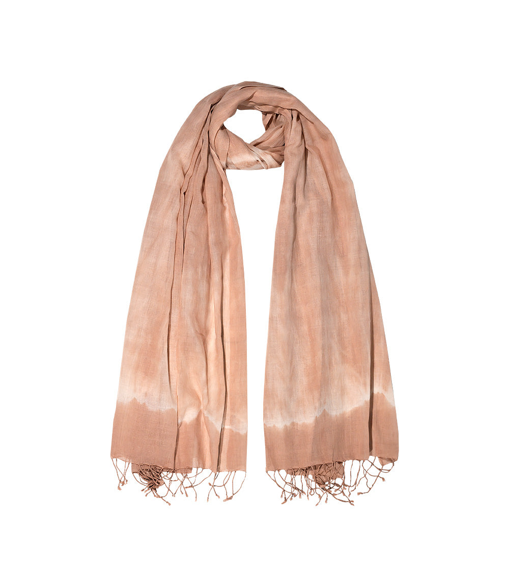 Scarf - Organic Cotton &amp; Natural Tie Dye - Madder